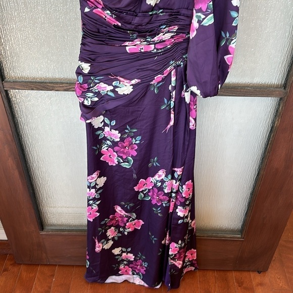Mac Duggal Floral One-Shoulder Gown size XS or a 2 NEW $398 - Picture 8 of 11